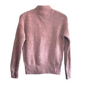 Madewell Dillon Sweater Mock Neck Heather Loganberry Purple Pink Mauve XXS